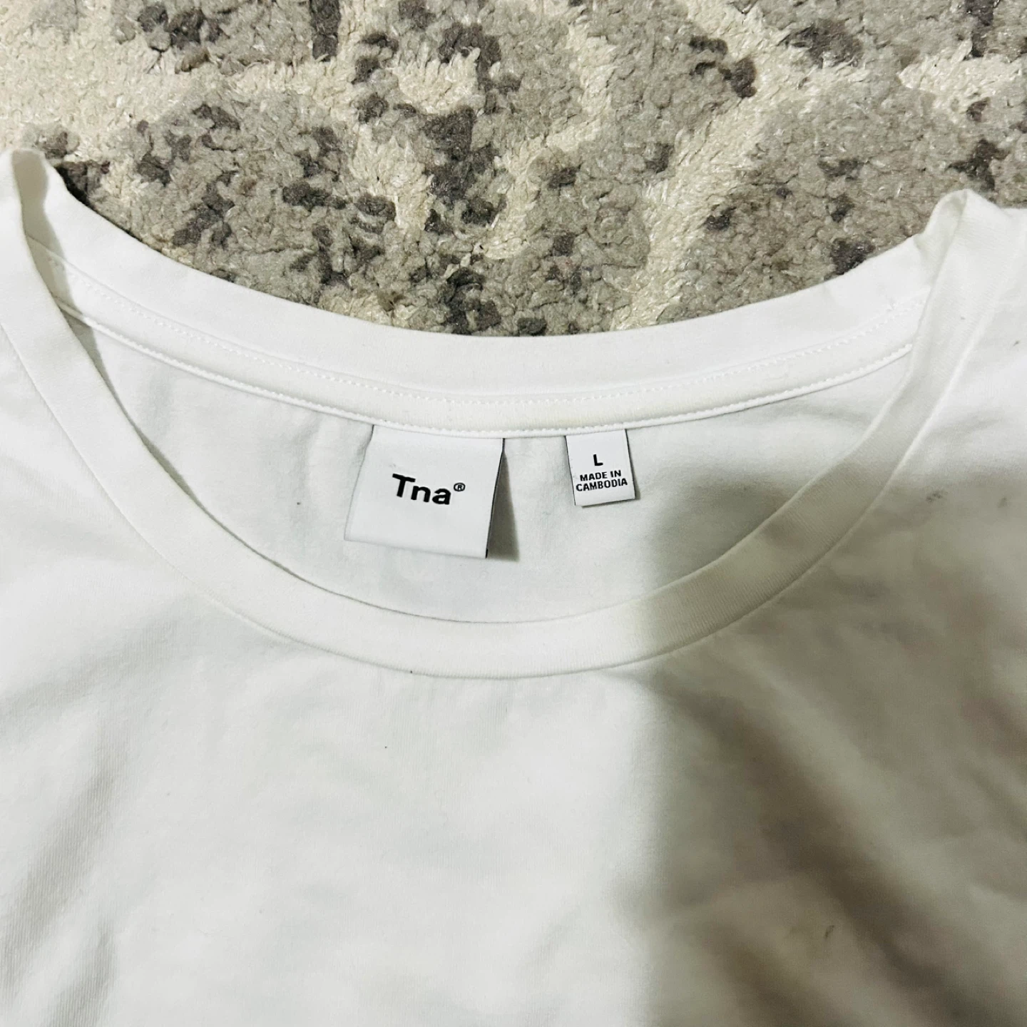 Tna White Long Sleeve Top - Size L - photo 2