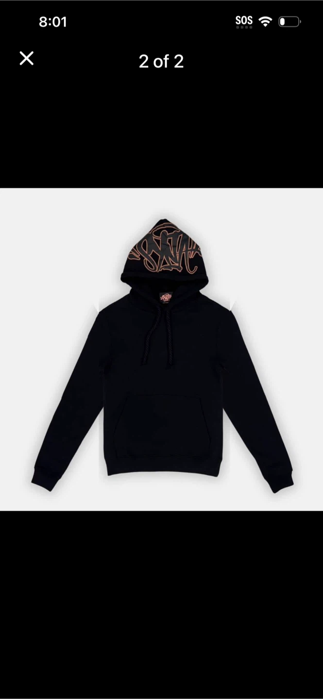 Syna Black Hoodie - Size medium - photo 2