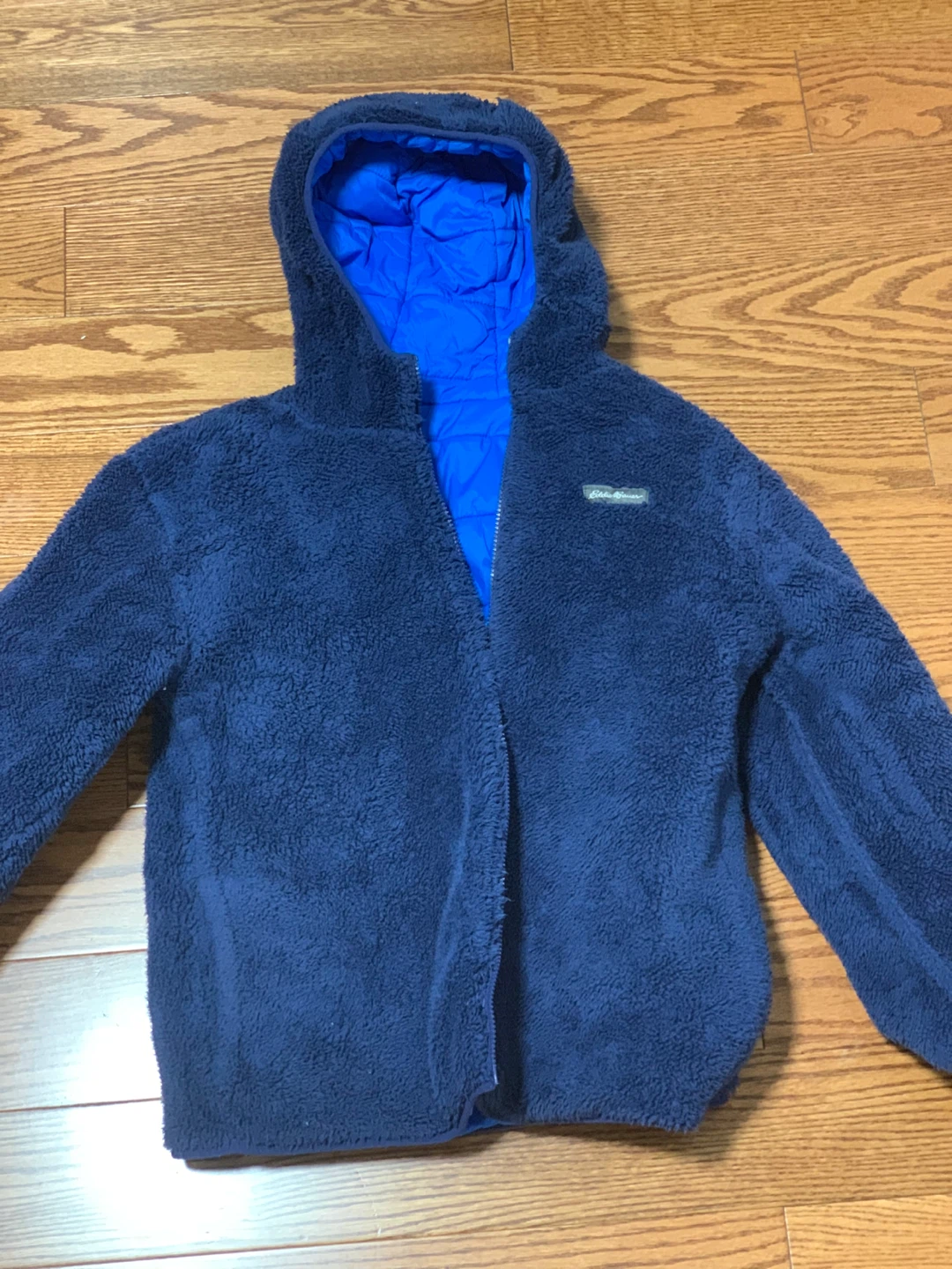 Eddie Bauer Reversible Jacket Blue Size 8