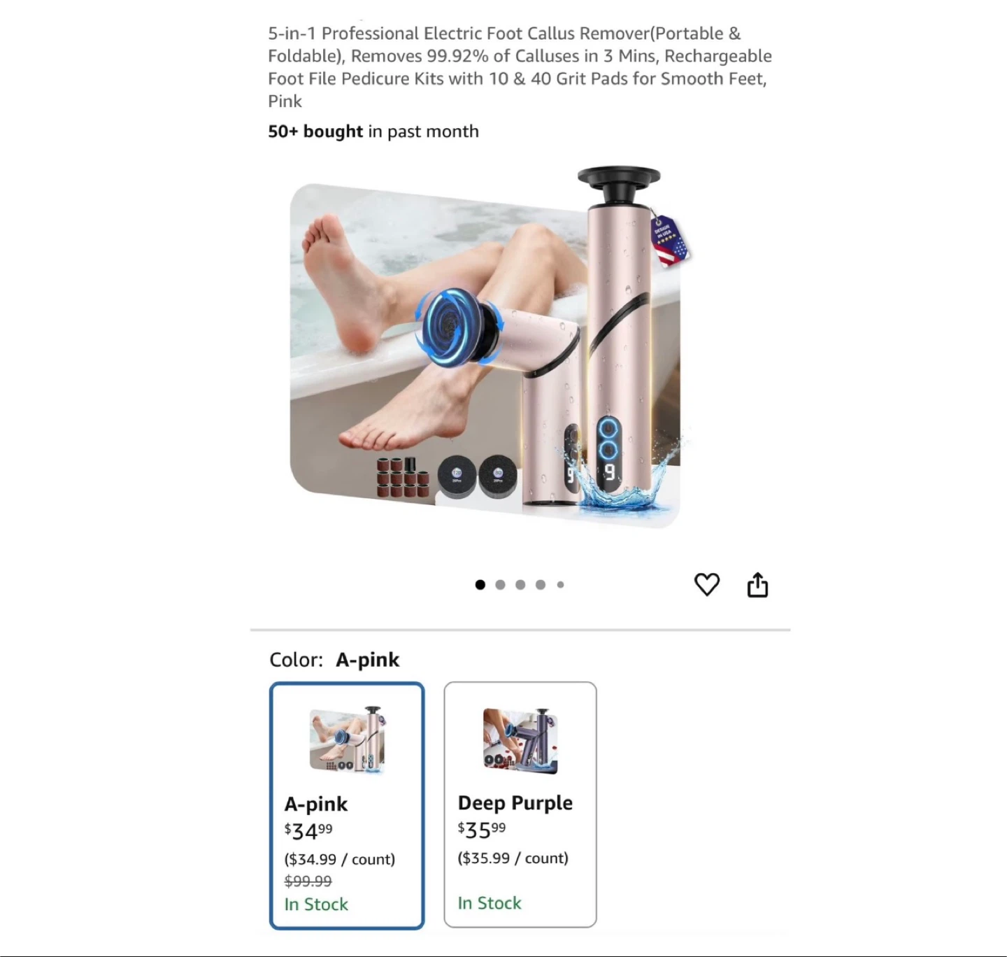Brand new 5-in-1 Professional Electric Foot Callus Remover