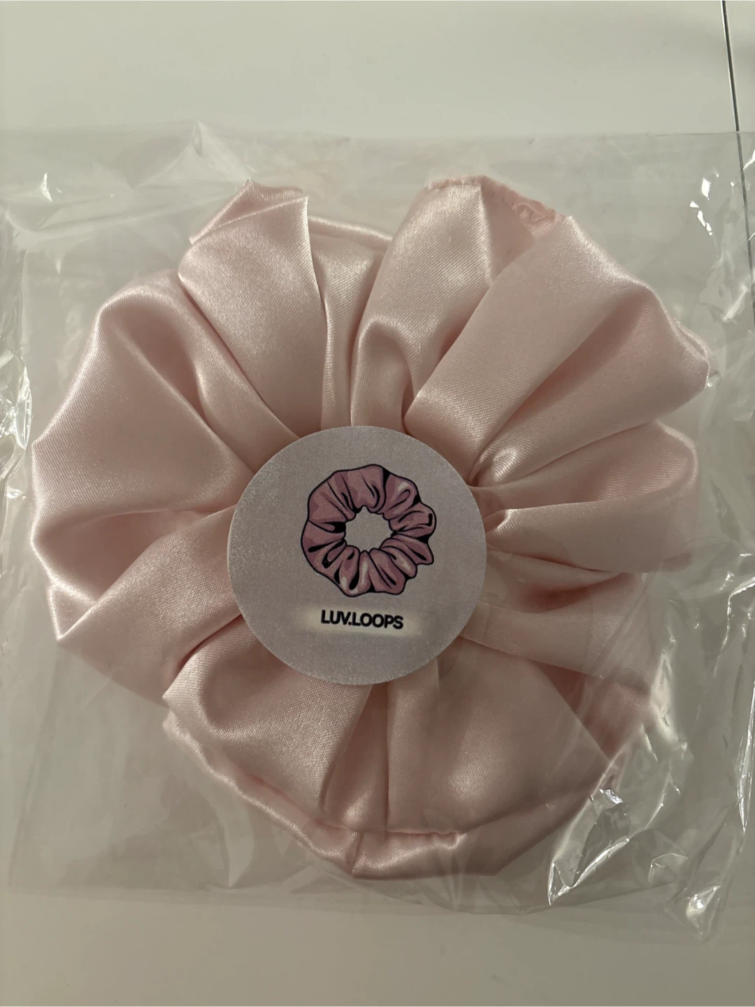 Luv.Loops Pink Scrunchie - New!