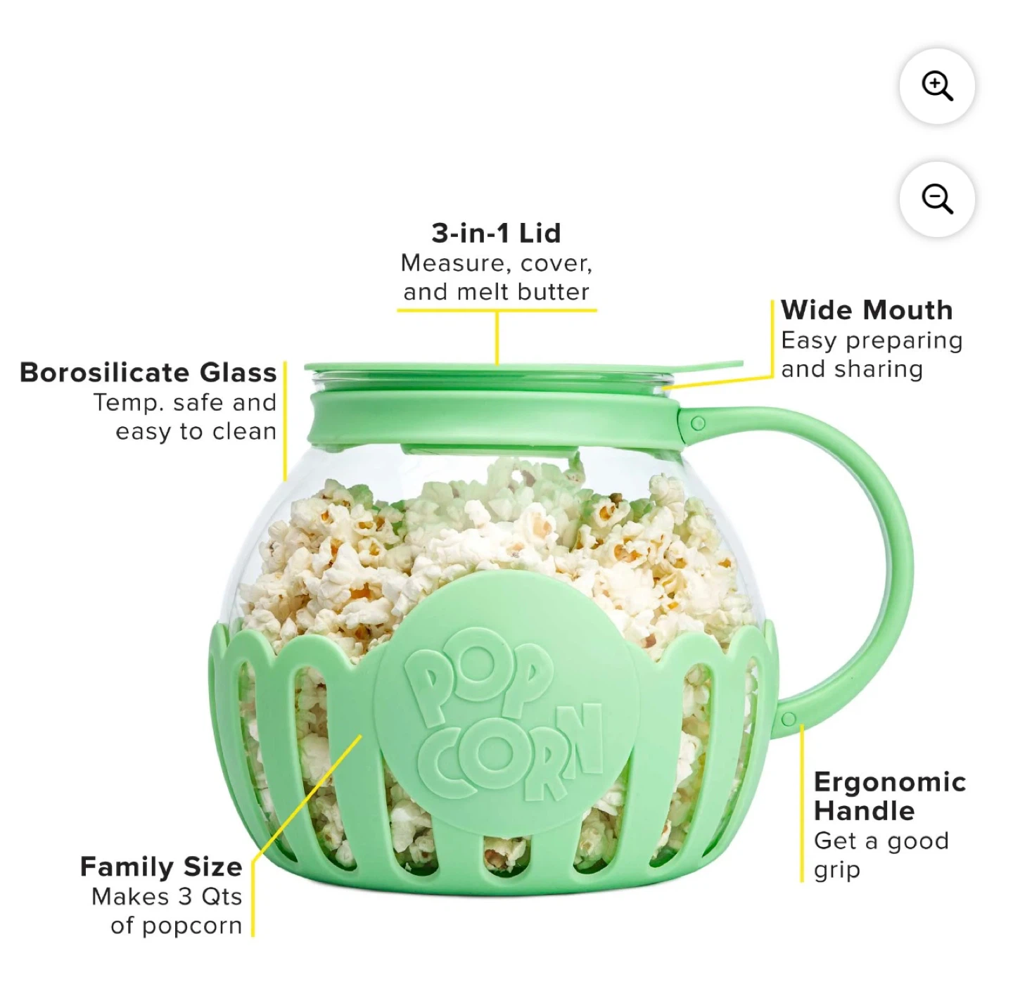 Brand new Tasty 3QT Family Size Microwave Popcorn - photo 4