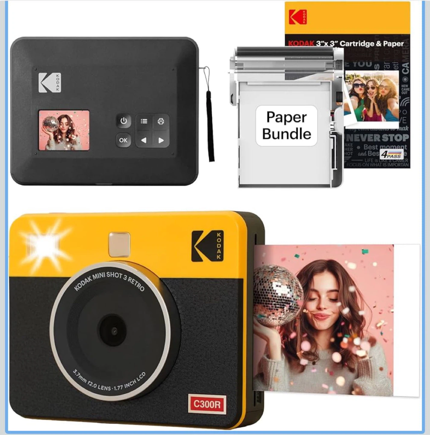 Kodak Mini Shot 3 Retro Instant Camera