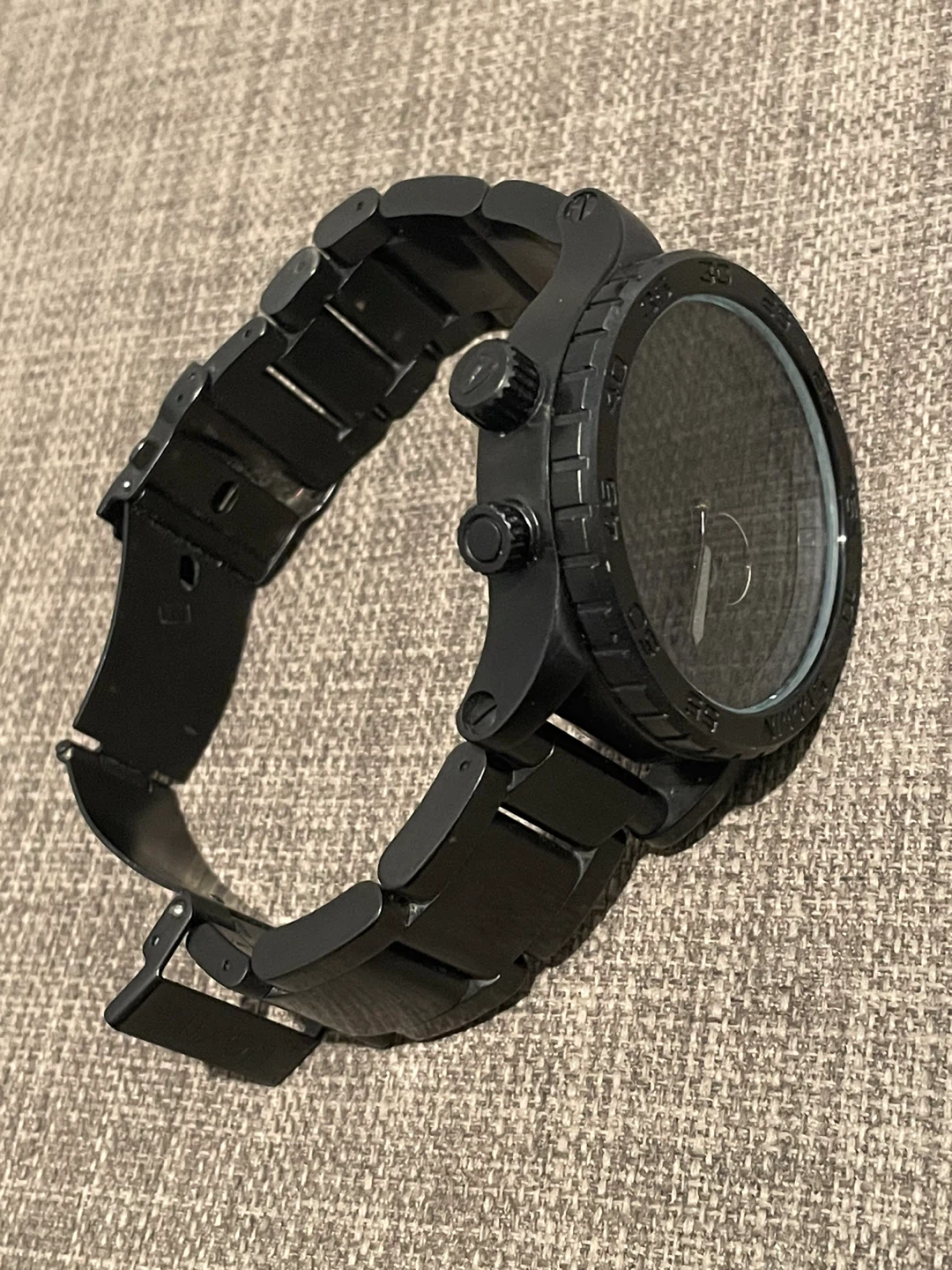 Nixon The 51-30 Black Stainless Steel Watch