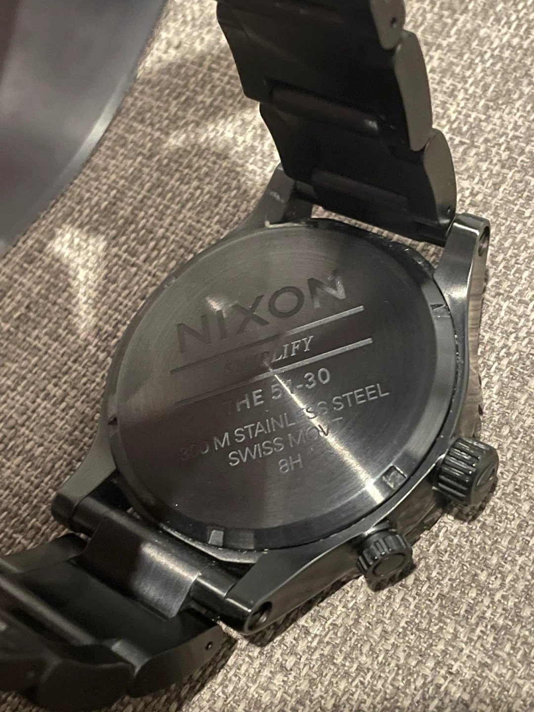 Nixon The 51-30 Black Stainless Steel Watch - photo 4