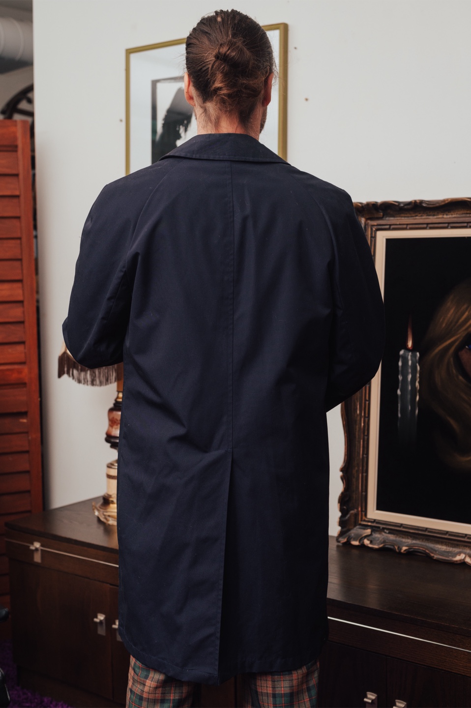 Vintage Navy Men’s Trench Coat - photo 5