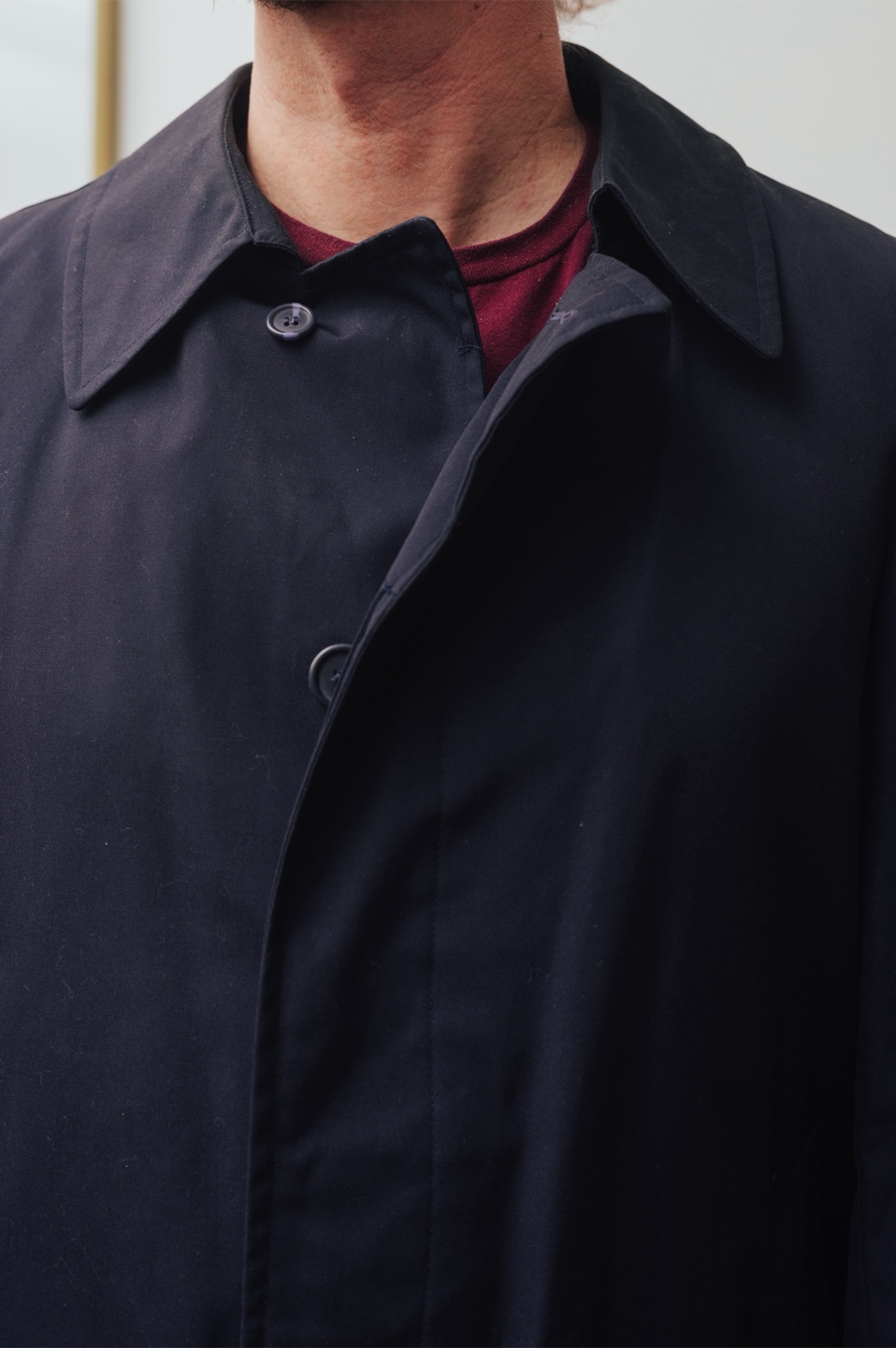 Vintage Navy Men’s Trench Coat - photo 3