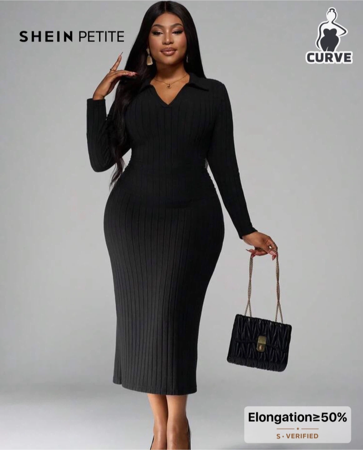 Shein Petite Black Dress