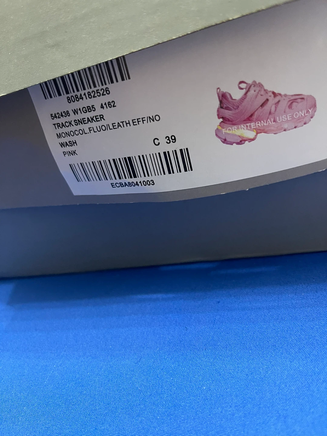 Balenciaga Track Sneakers Pink Size 39