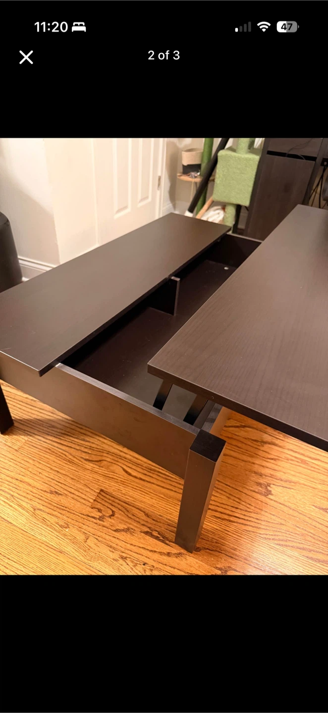 IKEA TRULSTORP Coffee Table Black-Brown - photo 2