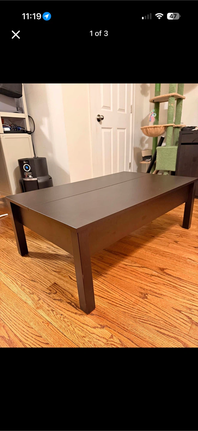 IKEA TRULSTORP Coffee Table Black-Brown