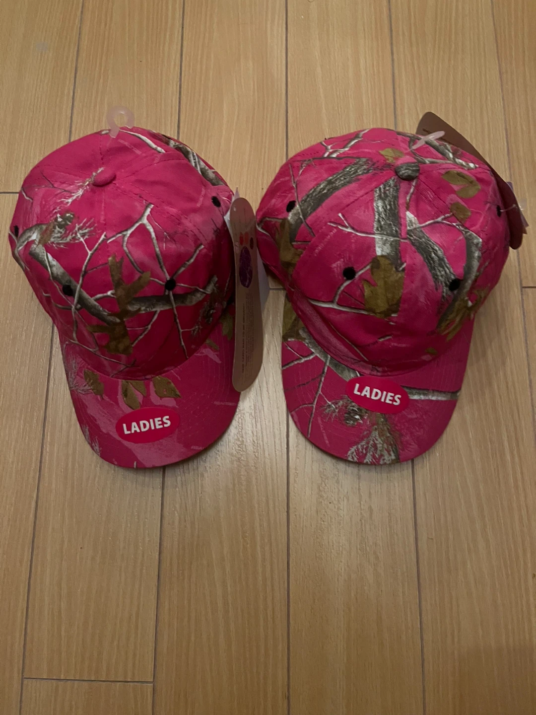 Ladies Pink Camo Baseball Cap - New