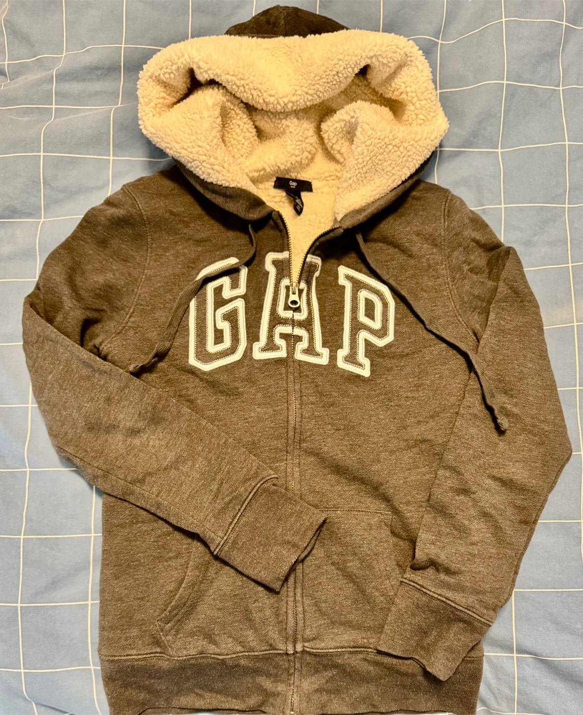 GAP Sherpa Lined Hoodie_Grey_Size XS - photo 2