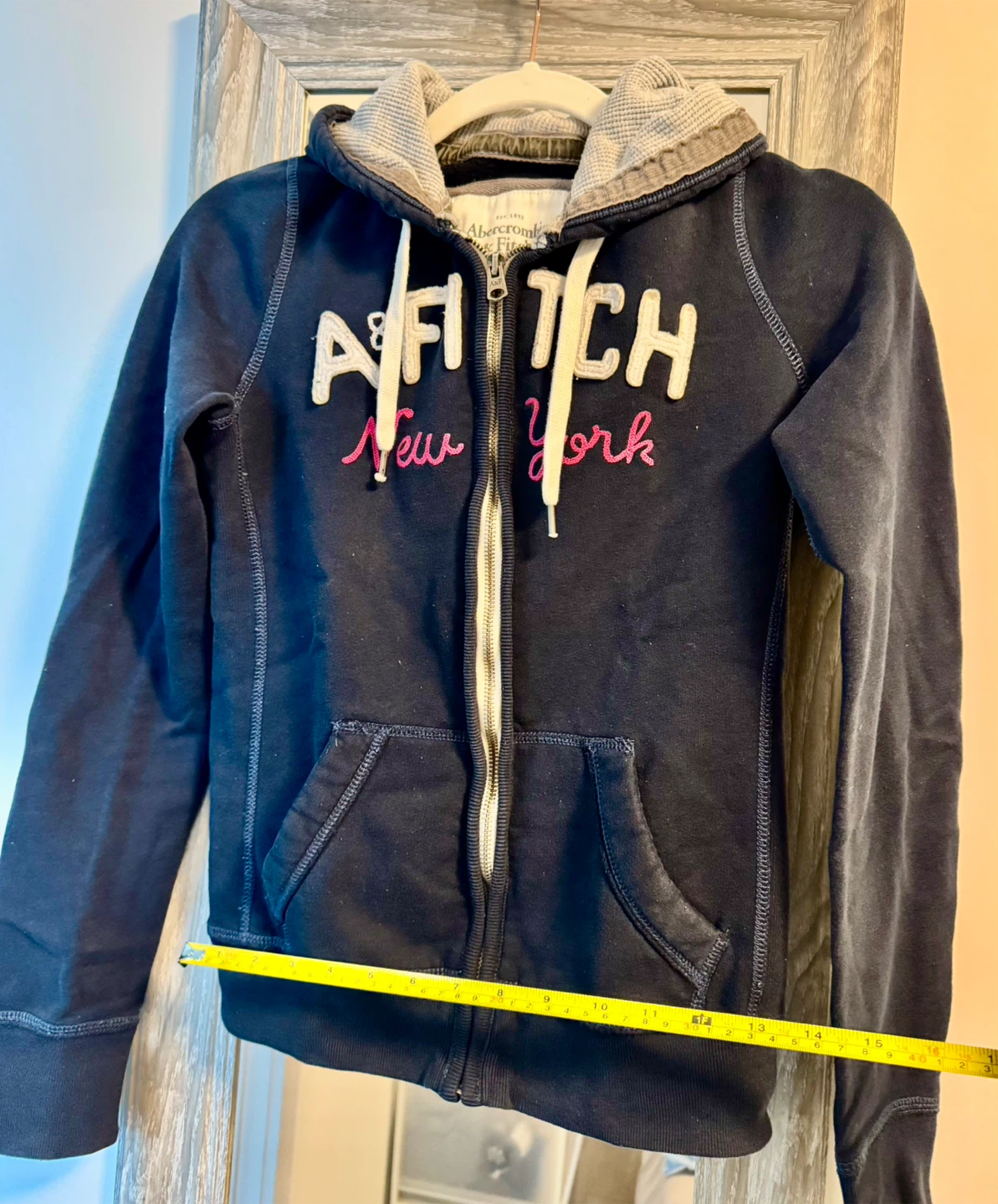 Abercrombie & Fitch Hoodie Jacket_Navy Blue_Size M - photo 5