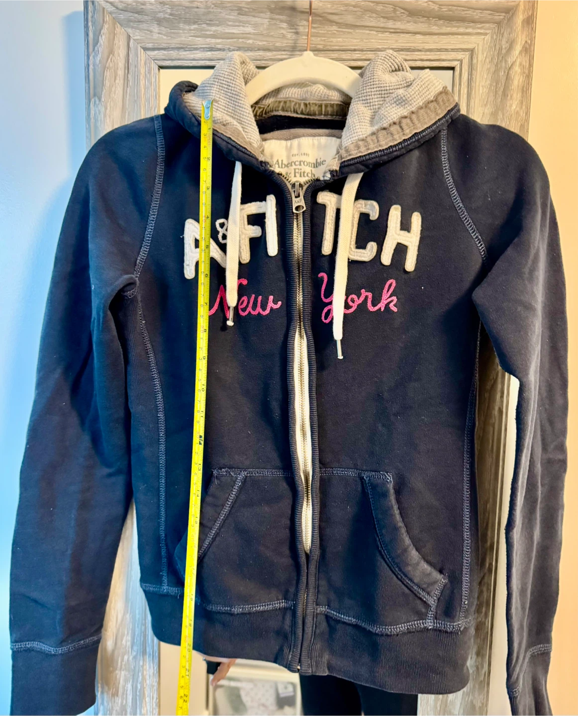 Abercrombie & Fitch Hoodie Jacket_Navy Blue_Size M - photo 3