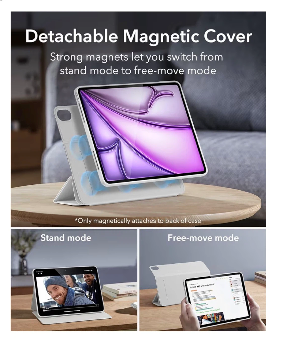 ESR iPad Air 13" Case M3/M2 White - photo 5