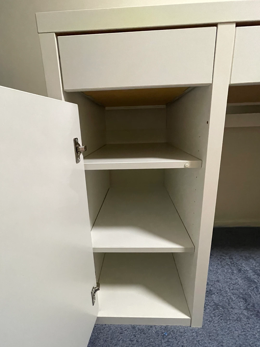 IKEA White Desk with Storage - photo 4