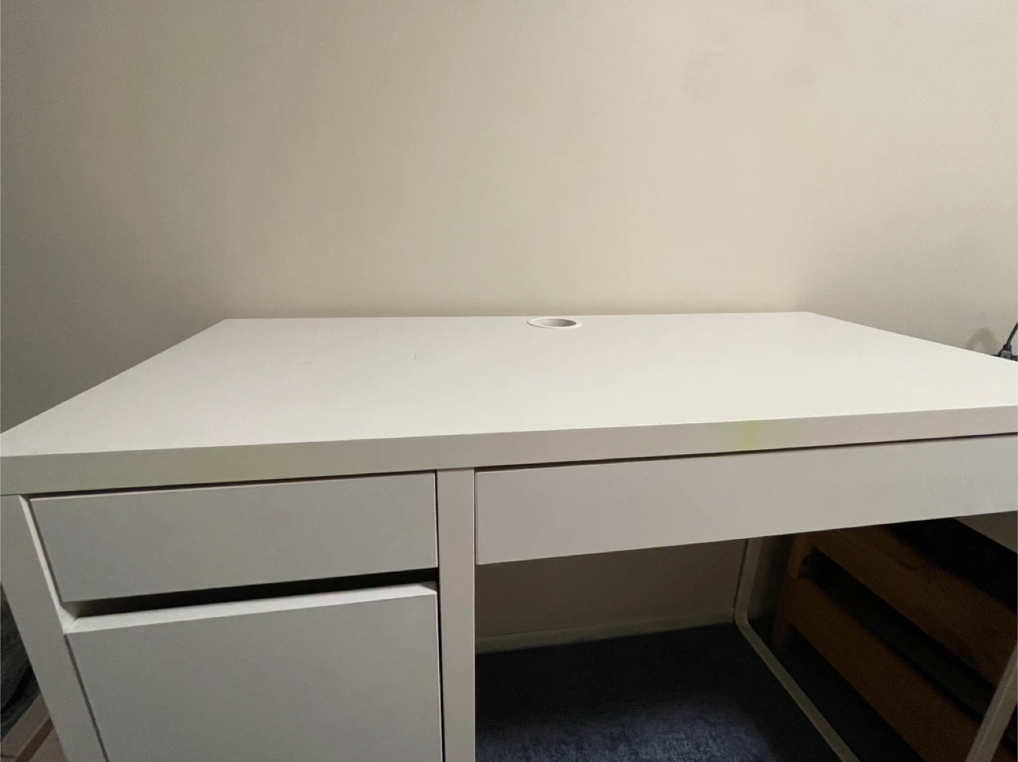 IKEA White Desk with Storage - photo 2