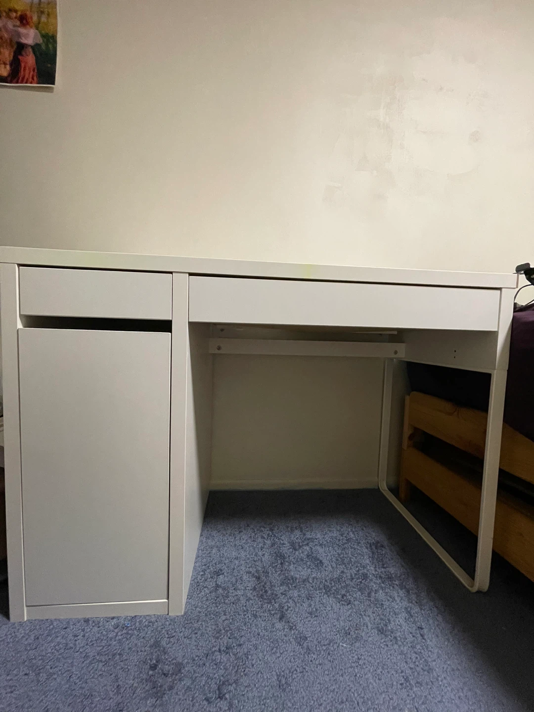 IKEA White Desk with Storage