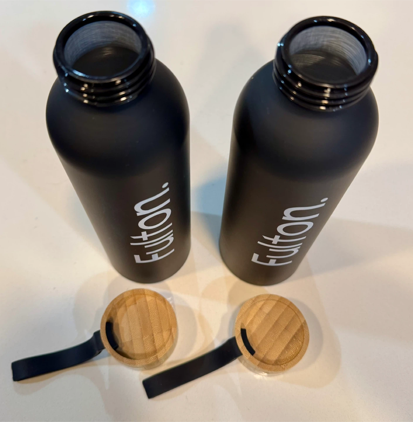 2 Bottles Set_Fulton Black Water Bottles_NWT - photo 4