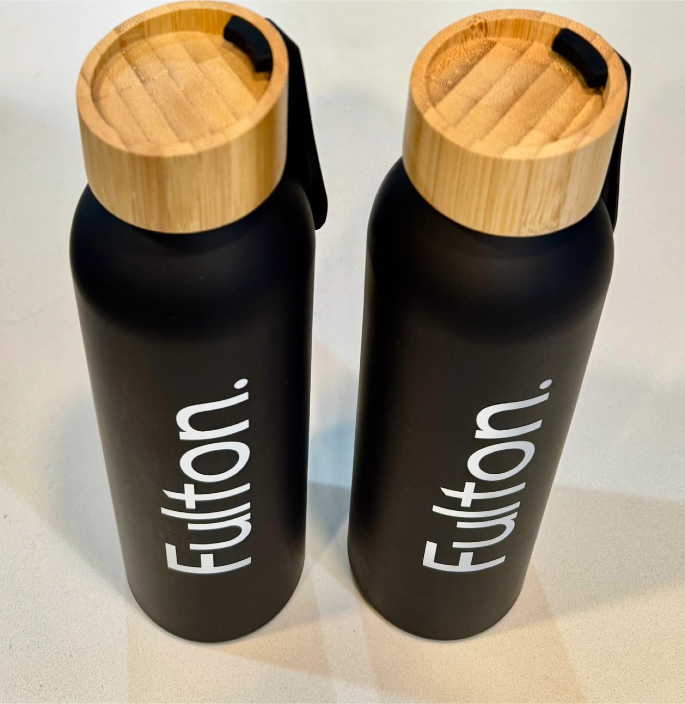 2 Bottles Set_Fulton Black Water Bottles_NWT