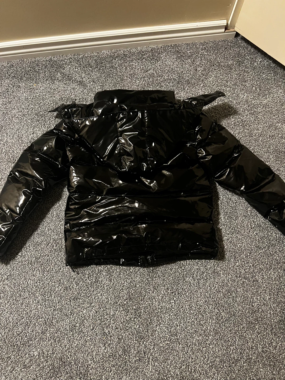 Trapstar Irongate Shiny Black Puffer Jacket - photo 2