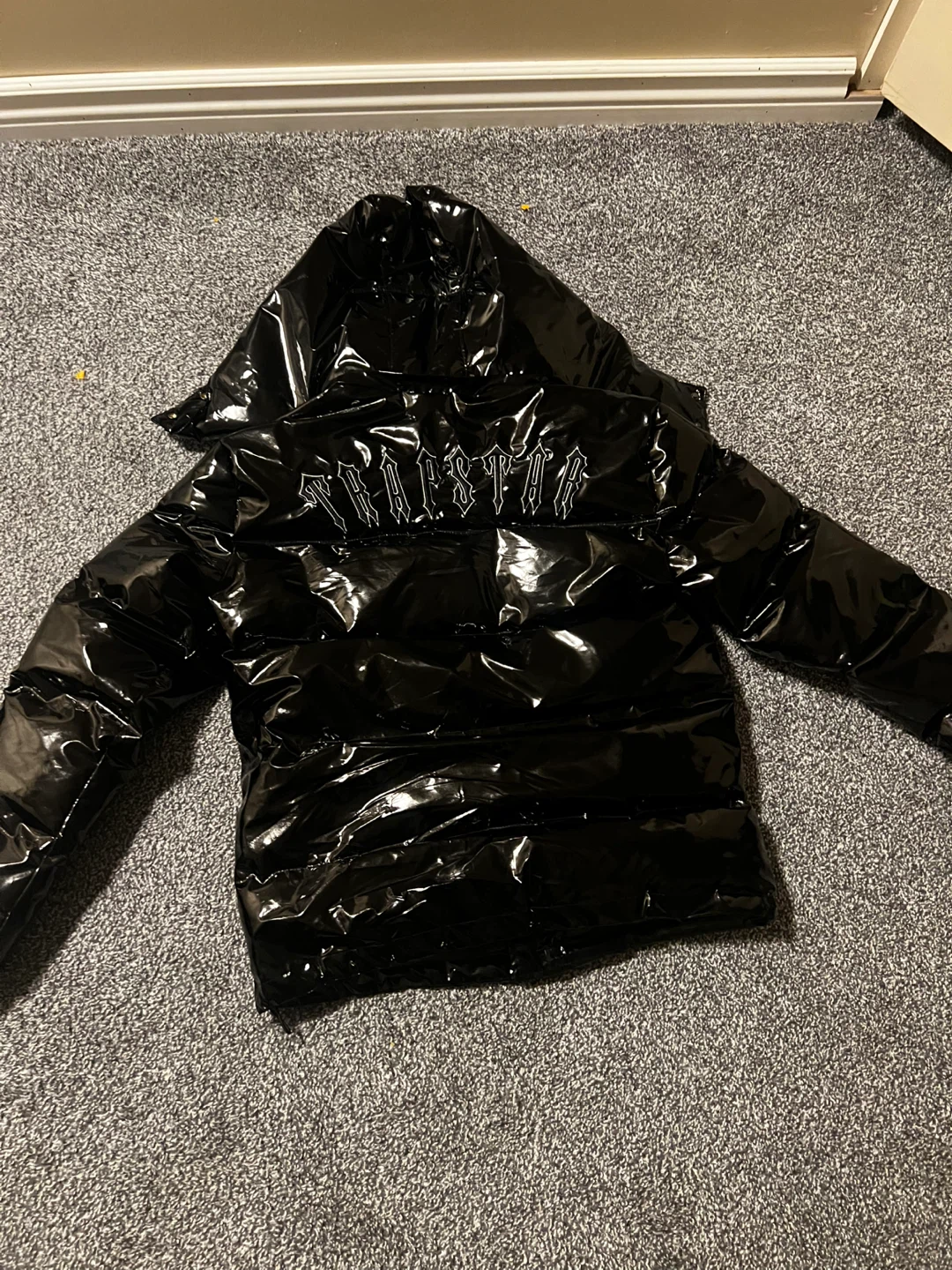 Trapstar Irongate Shiny Black Puffer Jacket