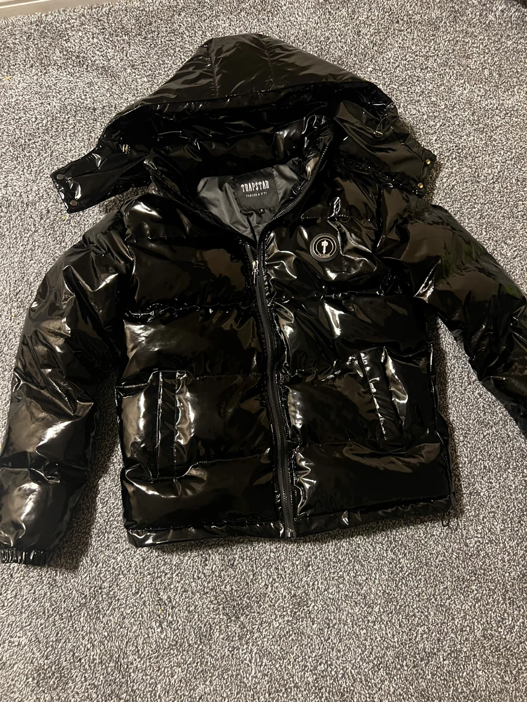 Trapstar Irongate Shiny Black Puffer Jacket - photo 3