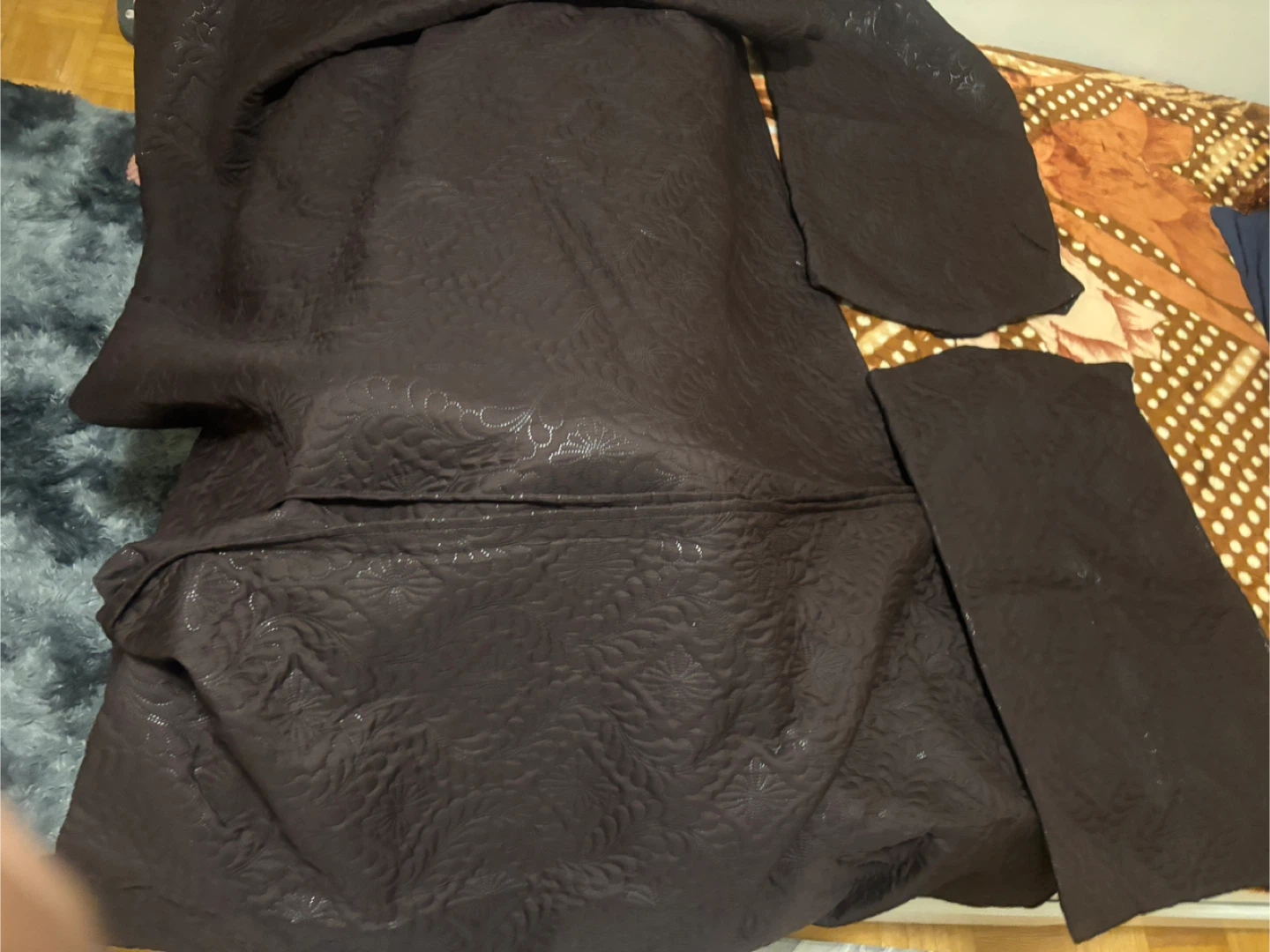 Brown Quilted Fabric - Sewing Material - photo 2