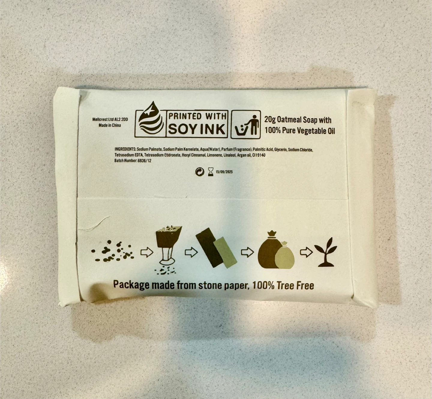 5 Pieces Set_Oatmeal Soap_100% pure vegetable oil_NWT - photo 4