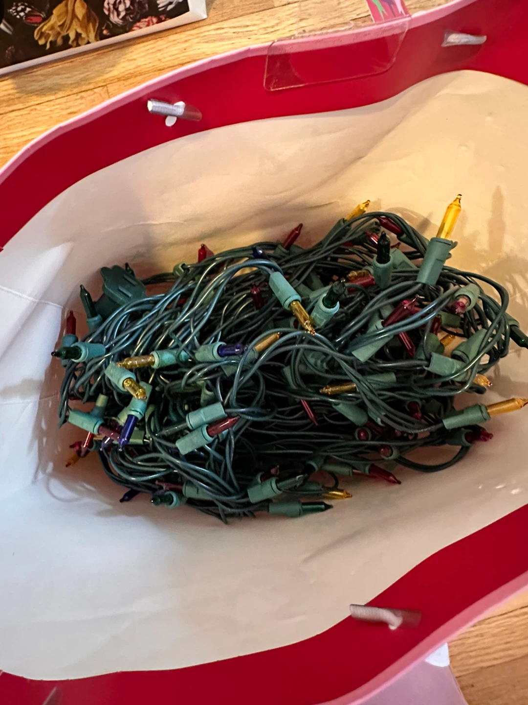Christmas String Lights - Mixed Colour Bulbs