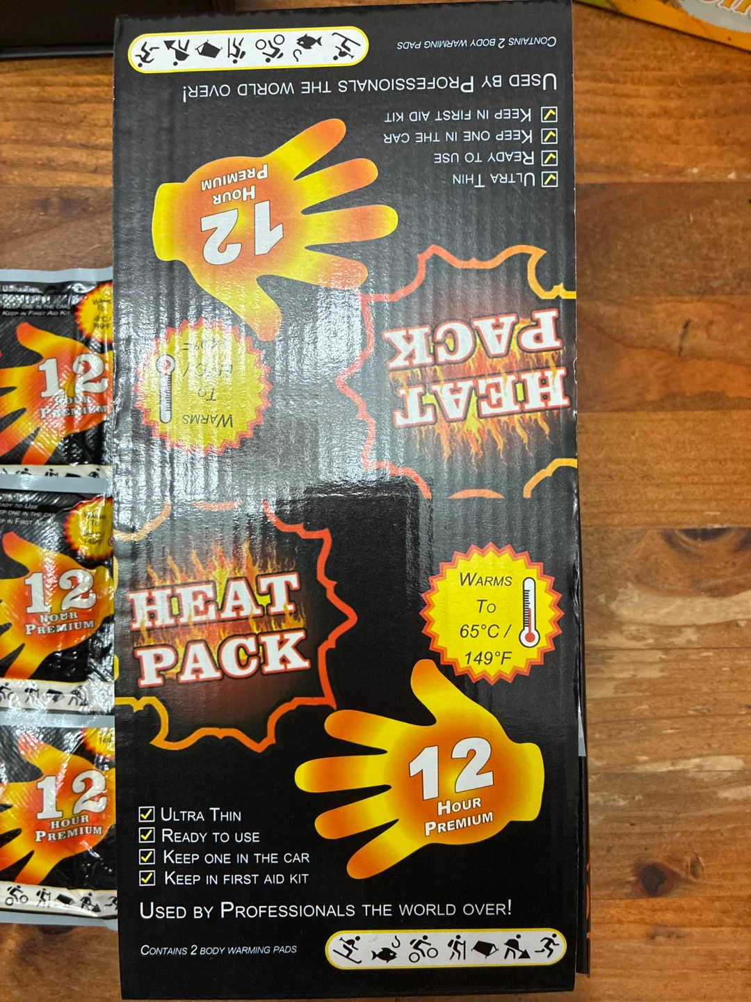 Case of 24 2 pack Heat Pack - 12 Hour Premium