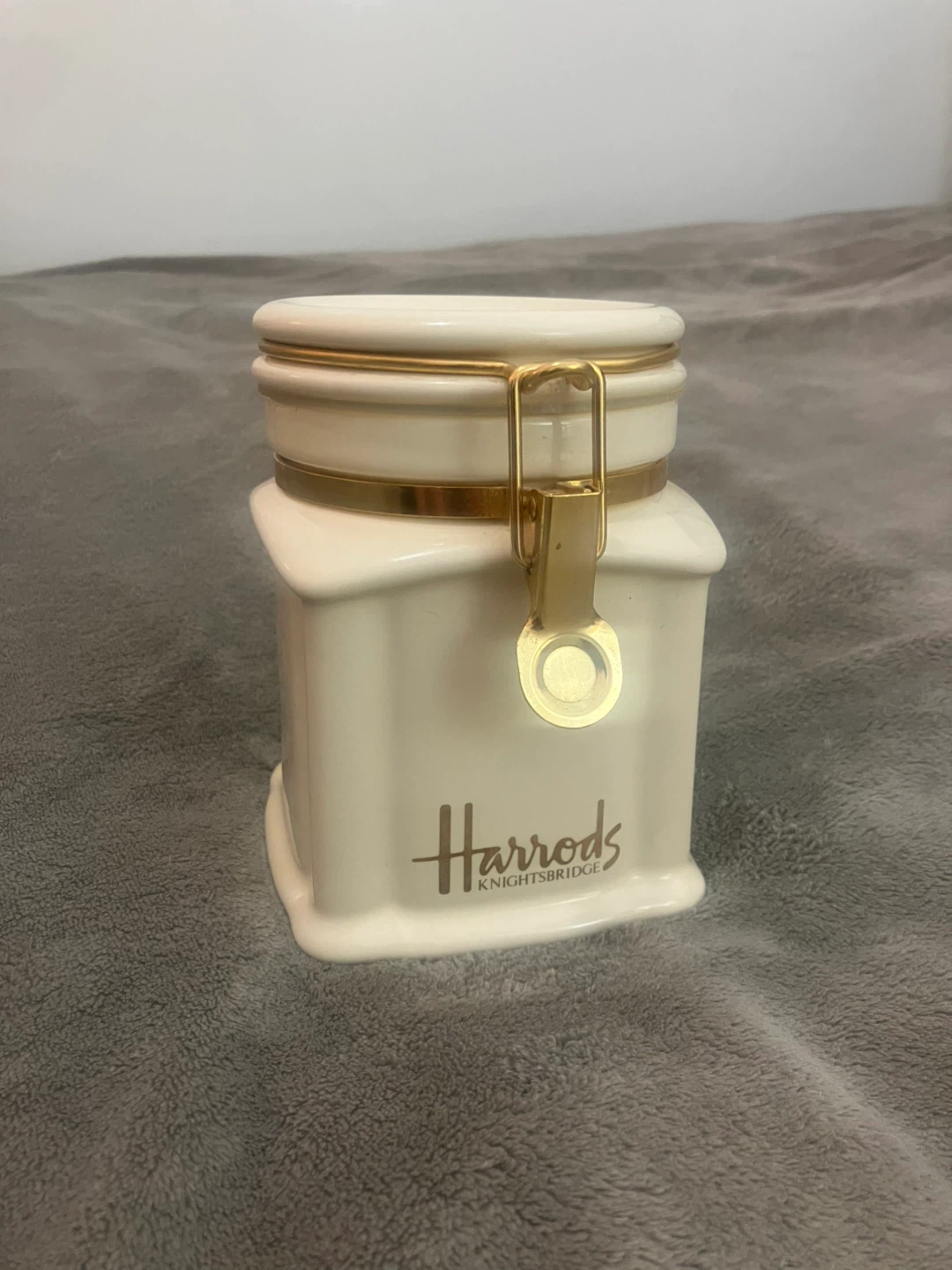 Vintage Harrods Knightsbridge London Jar Canister - Like New