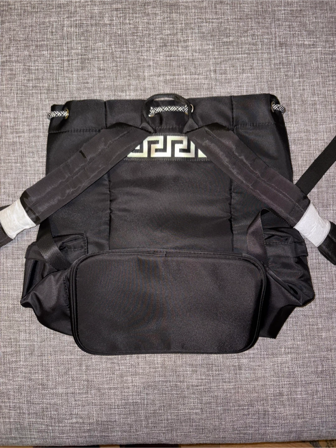 Versace Drawstring Backpack Black - photo 2