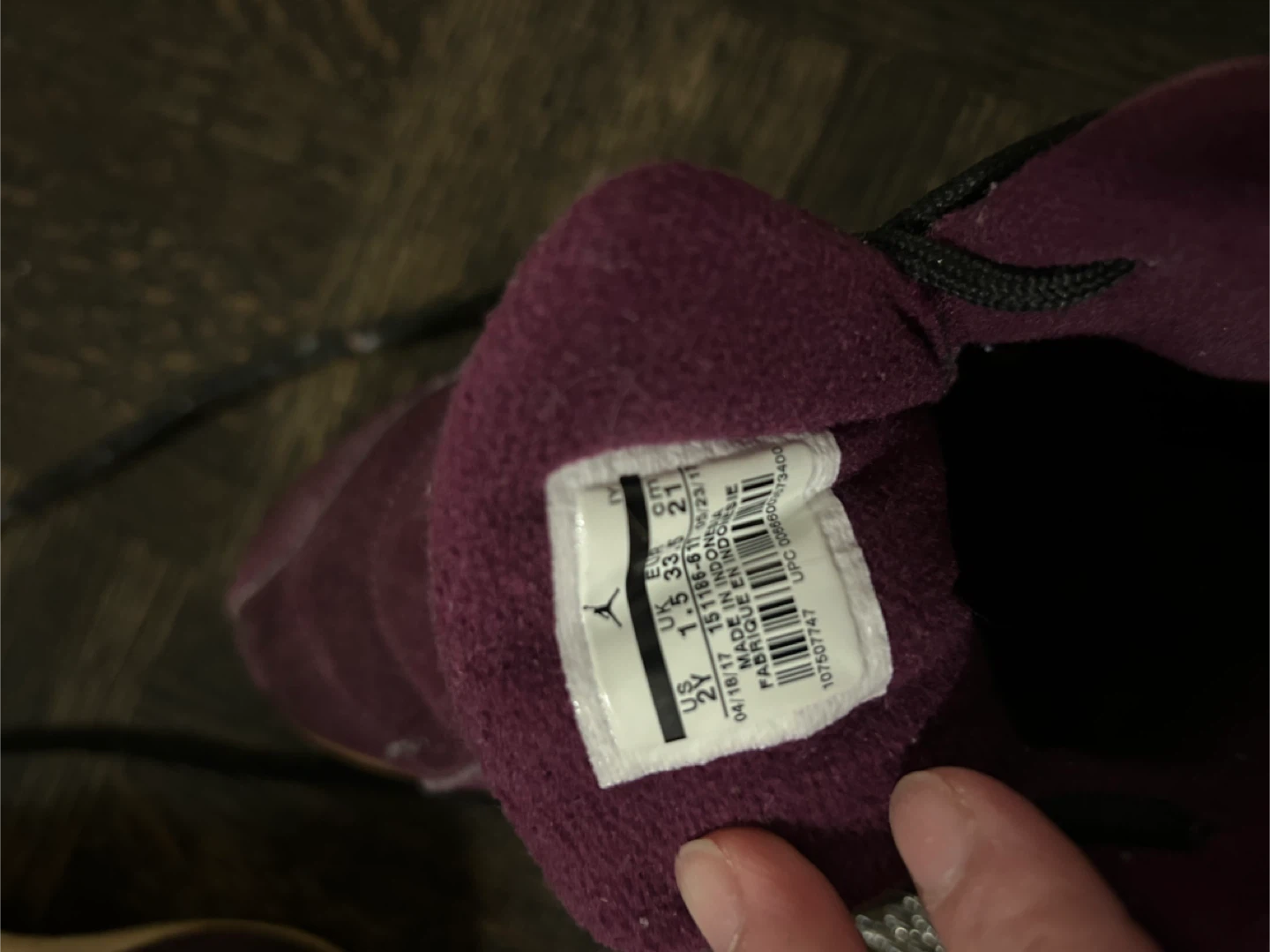 Nike Air Jordan 12 Retro Bordeaux Size 2Y - photo 3