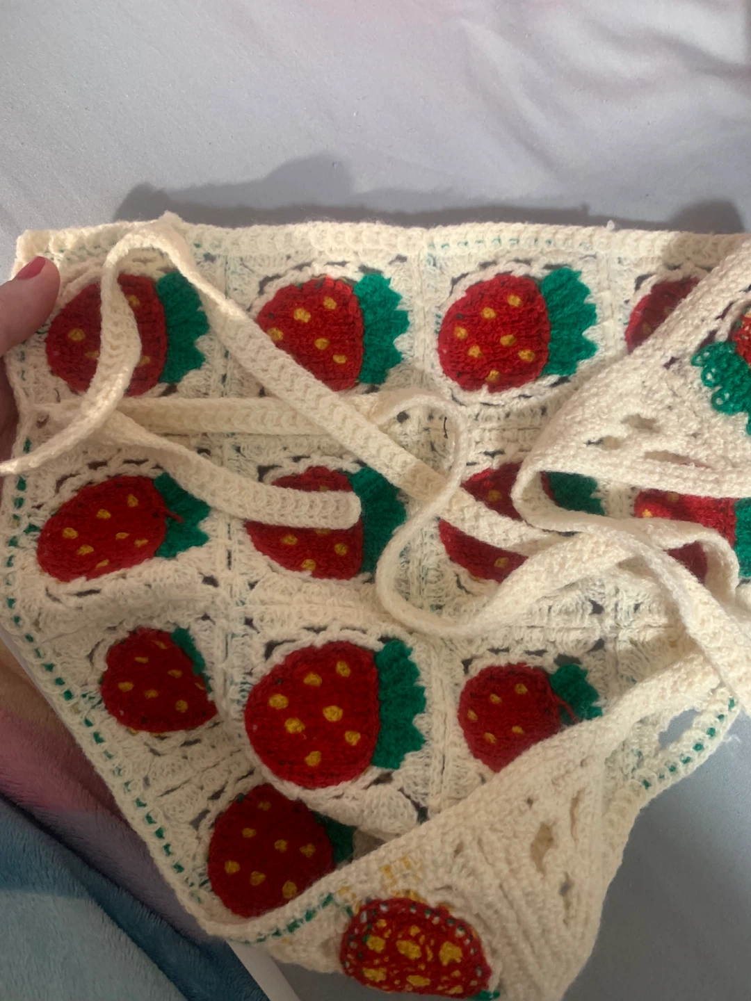 Crochet Strawberry headband