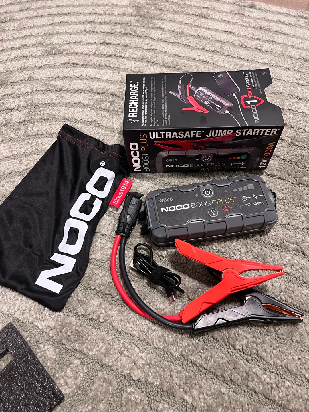 NOCO Boost Plus GB40 Jump Starter - 12V 1000A