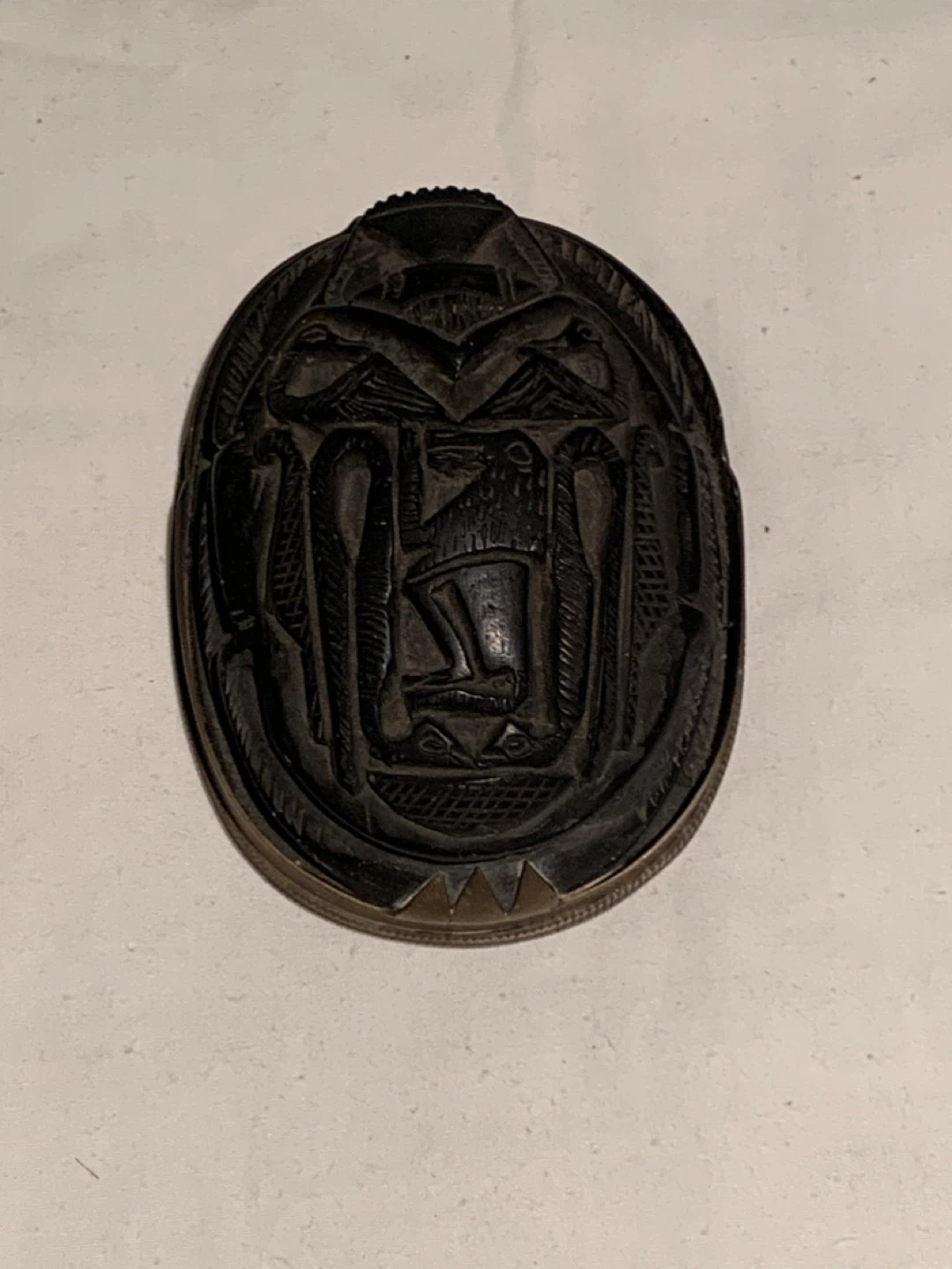Egyptian Scarab Beetle Soapstone - photo 2