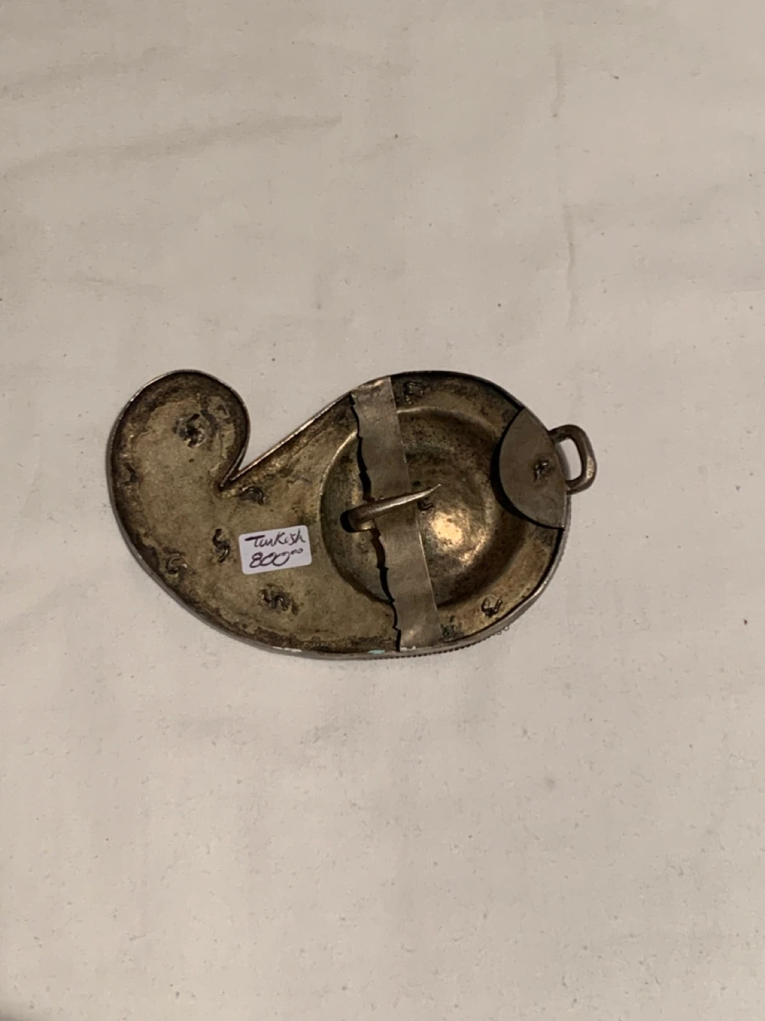 Vintage Turkish Silver Belt Buckle - photo 2