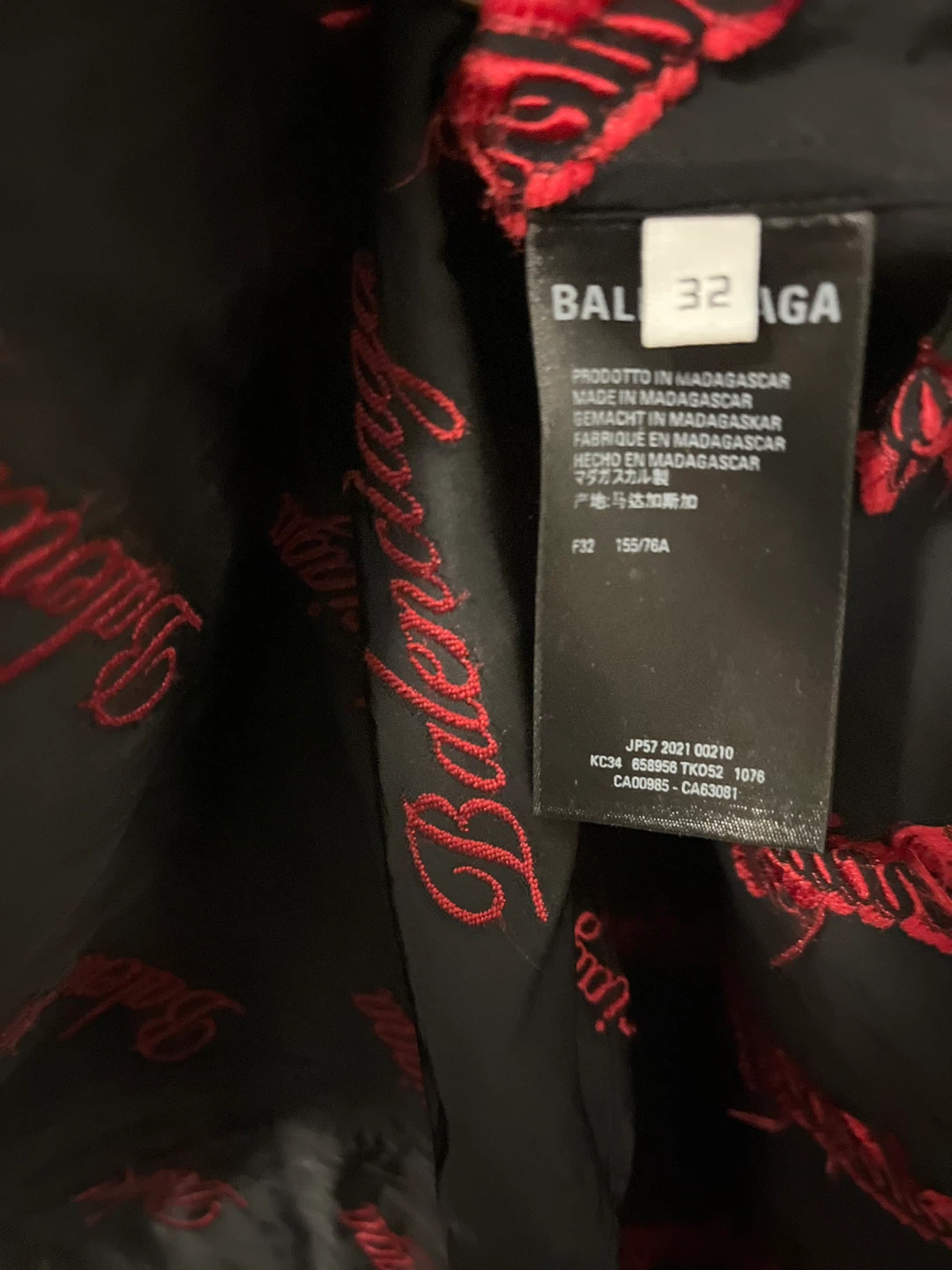 Balenciaga Wardrobe Shirt Size 32