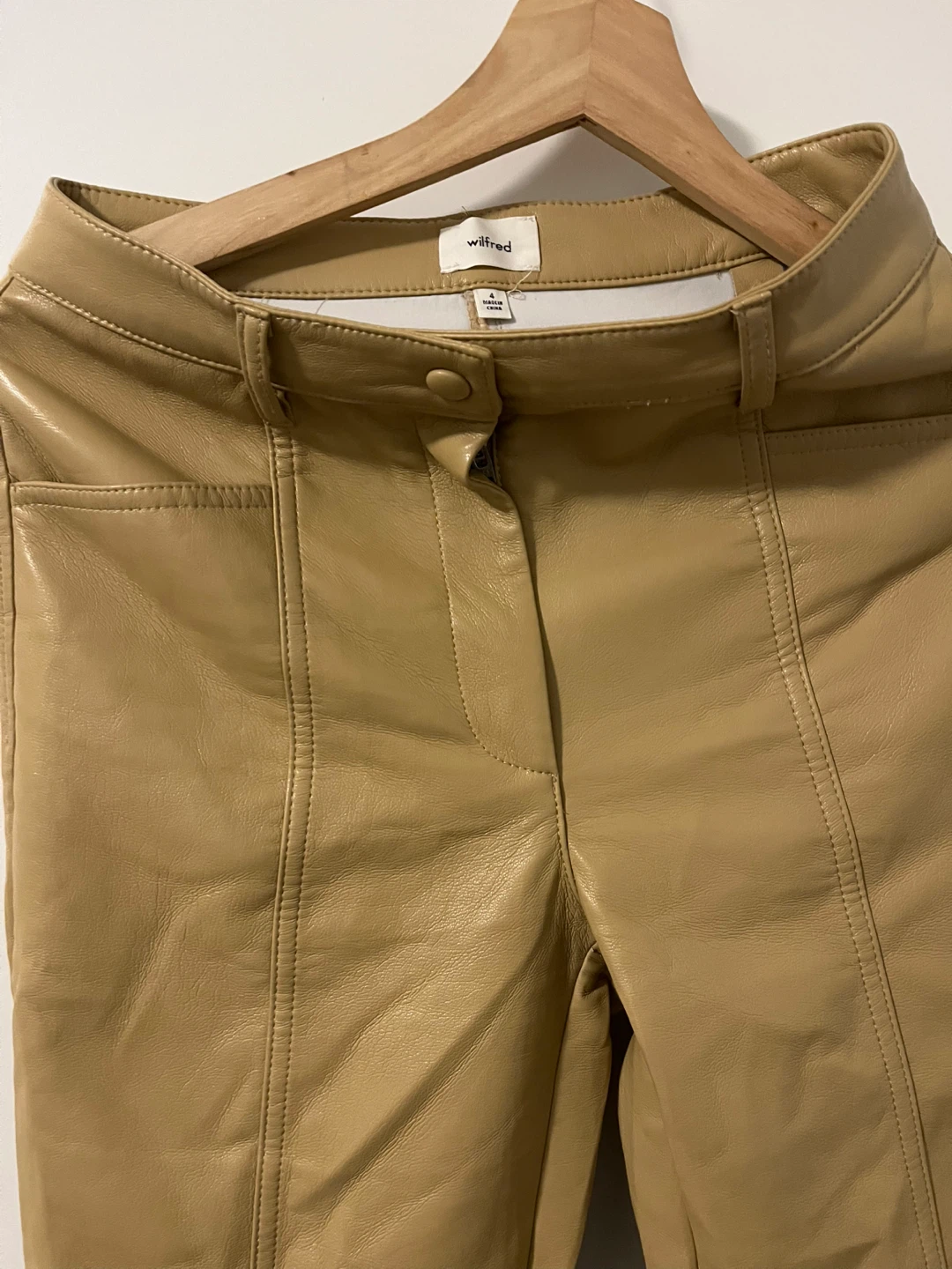 Wilfred Free Vegan Leather Pants Size 2