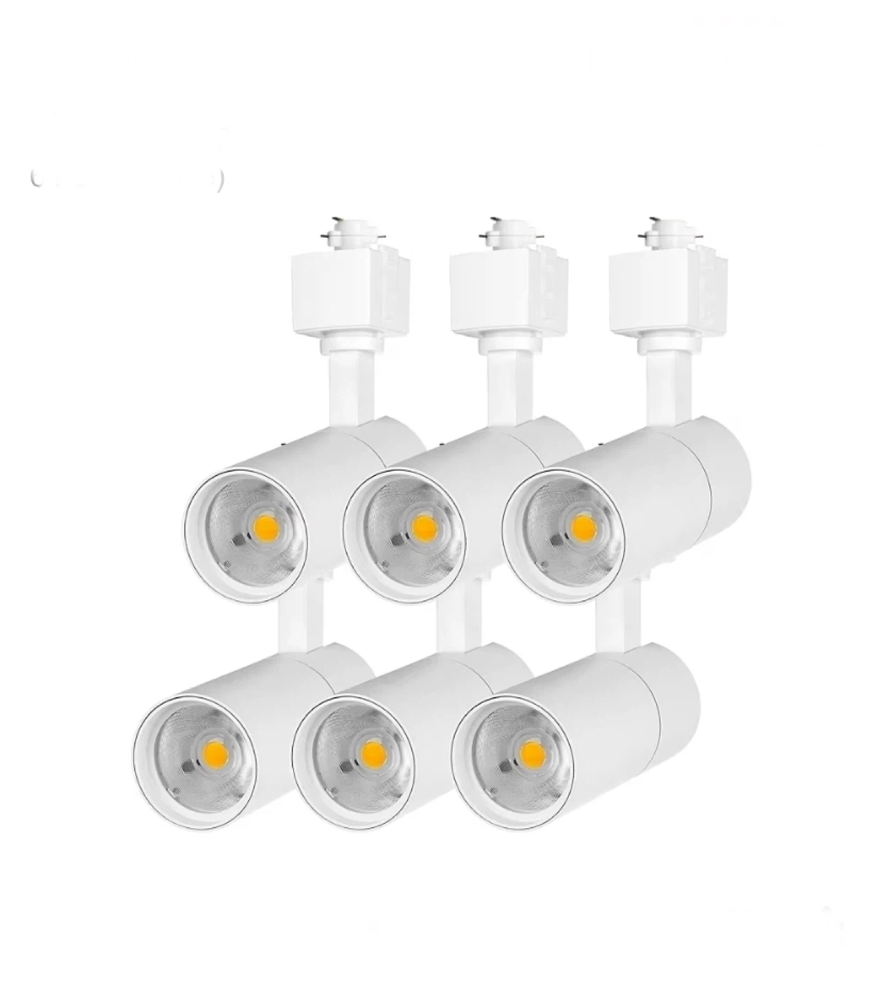 12W H-Type Track Light, Flicker-Free, 3000K Warm White