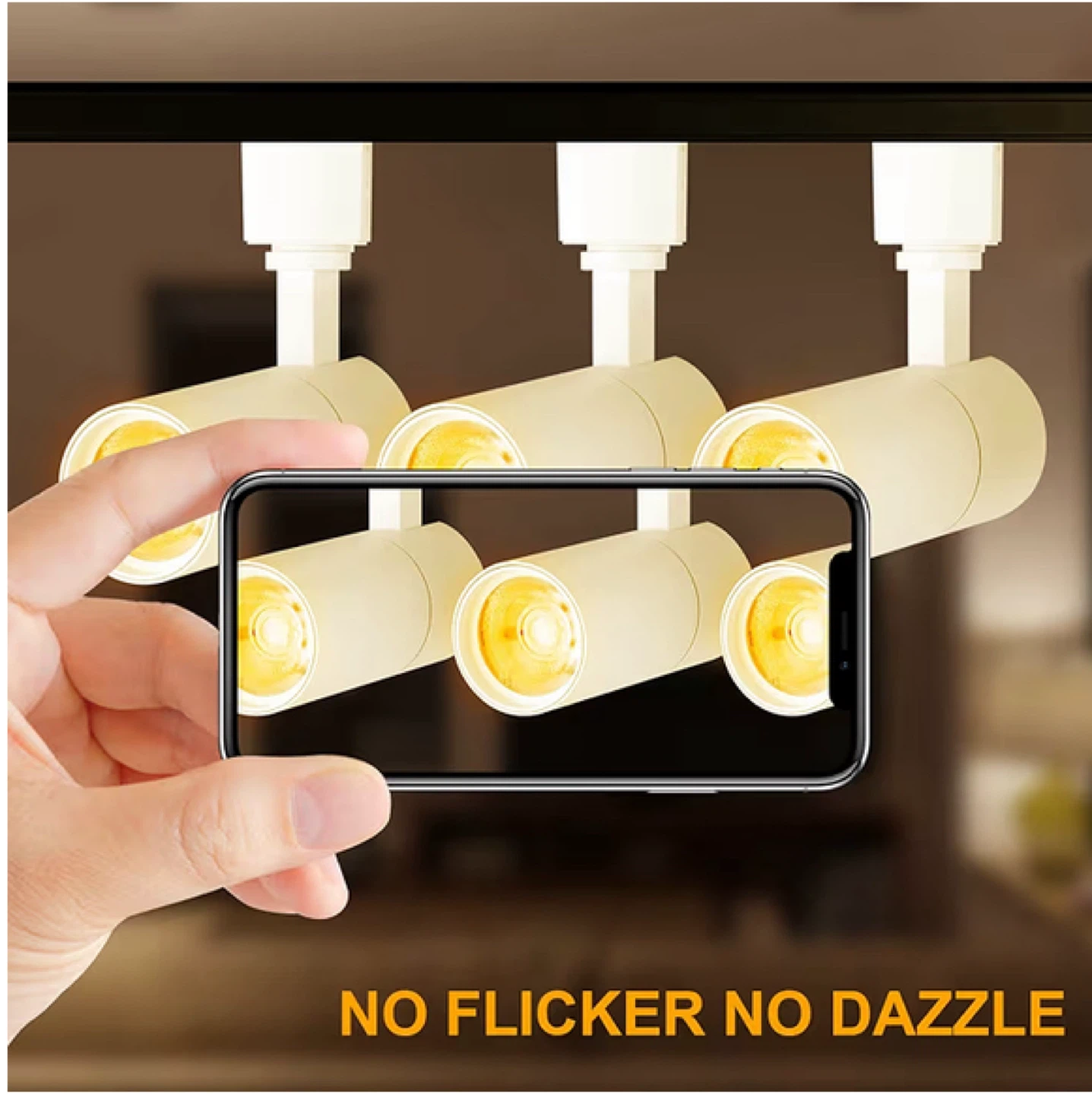 12W H-Type Track Light, Flicker-Free, 3000K Warm White - photo 3