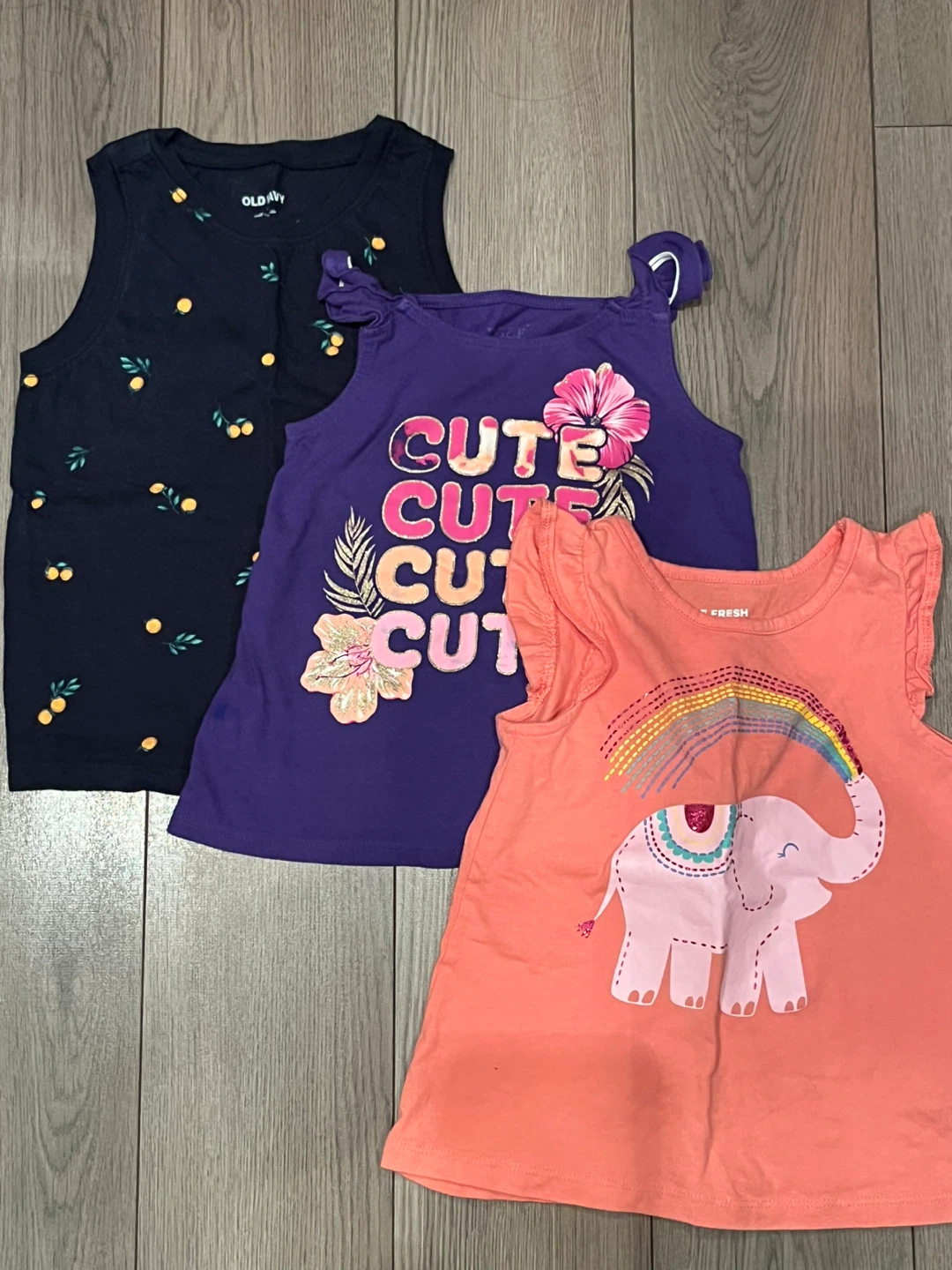 Joe Fresh Toddler Size 4 Tank Tops - Set of 3