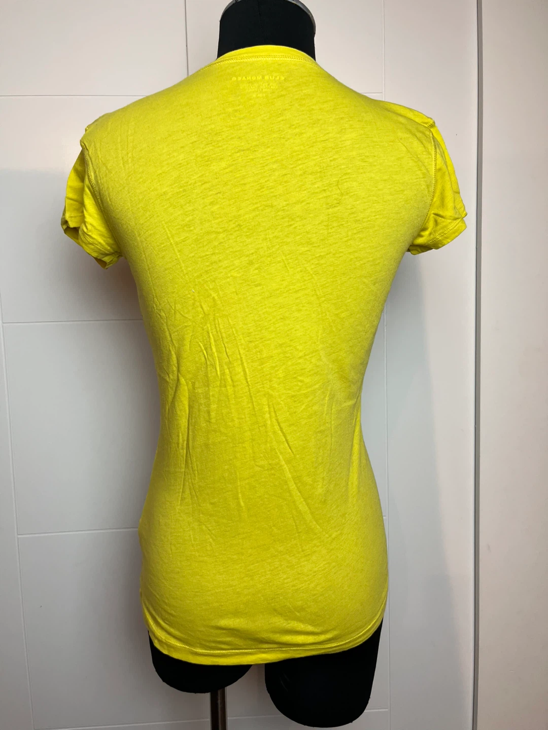 Club Monaco Yellow Cotton T-Shirt - Size M - photo 2