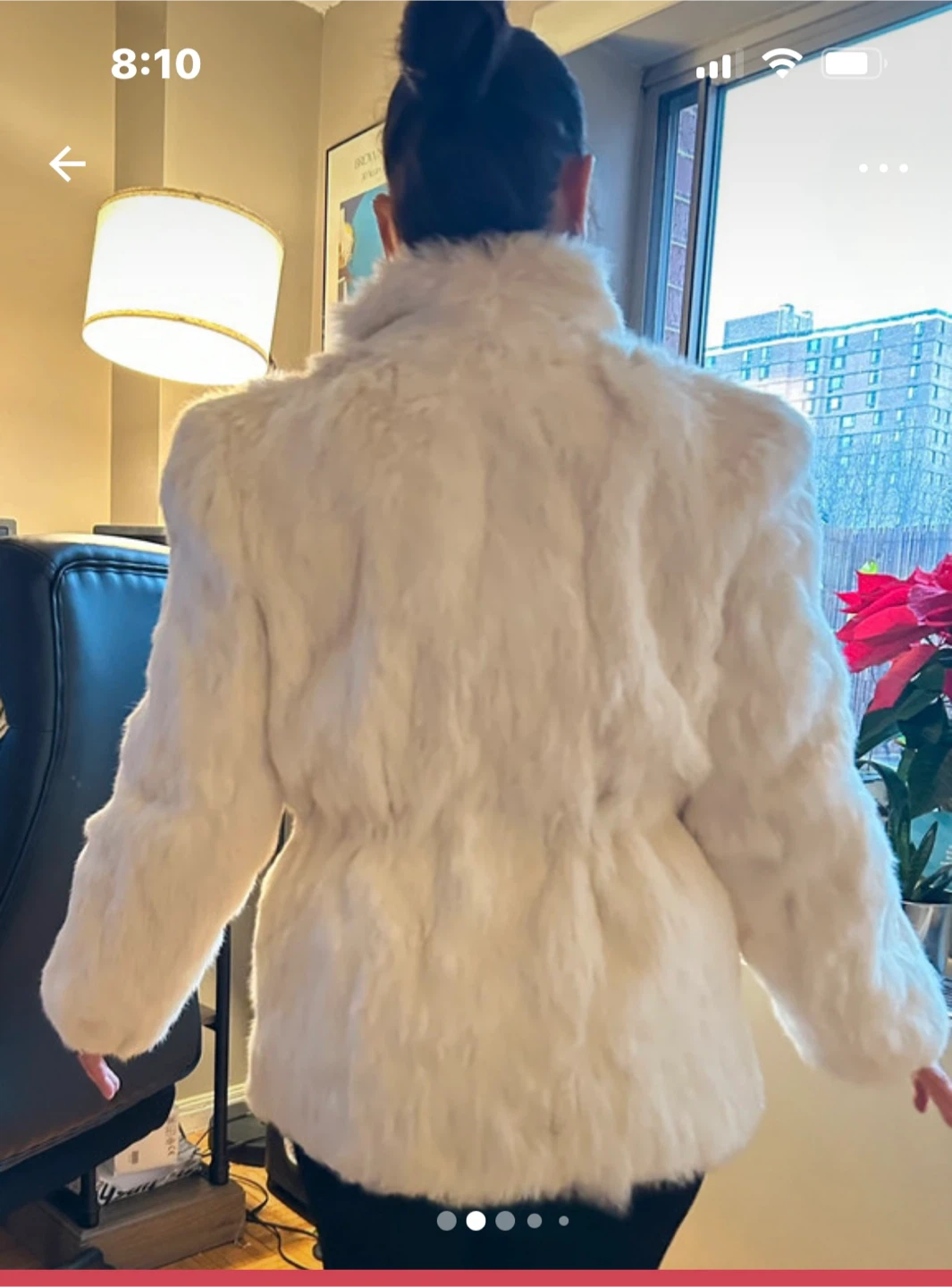 Rabbit Fur Jacket - Size M small
