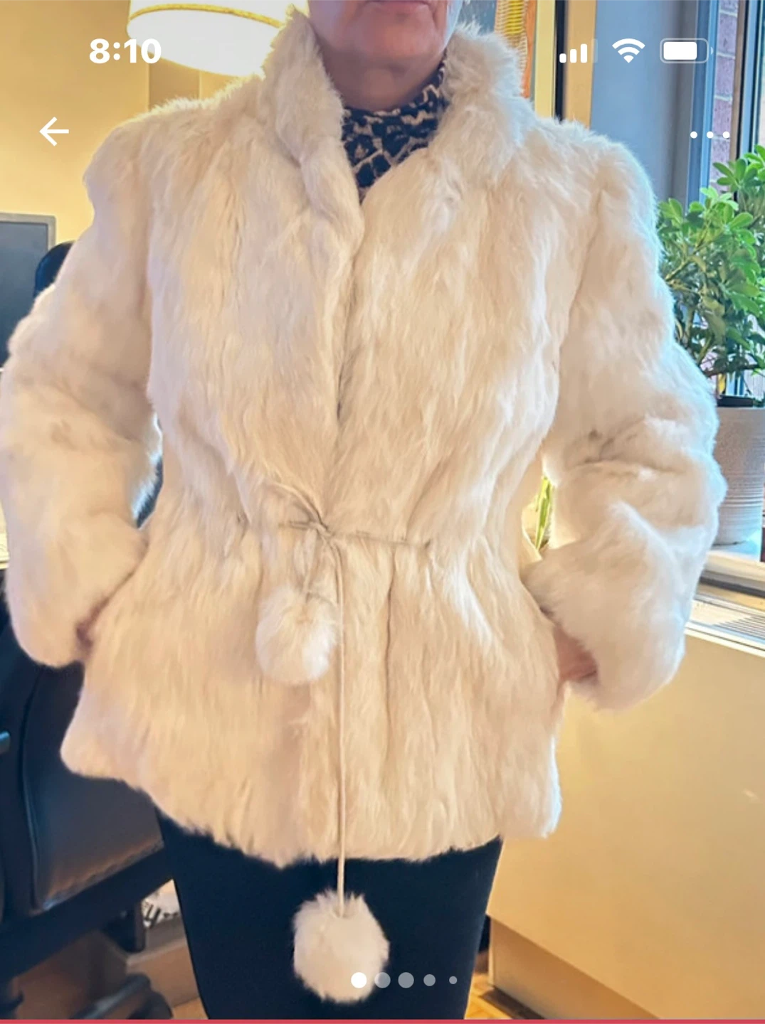 Rabbit Fur Jacket - Size M small - photo 2