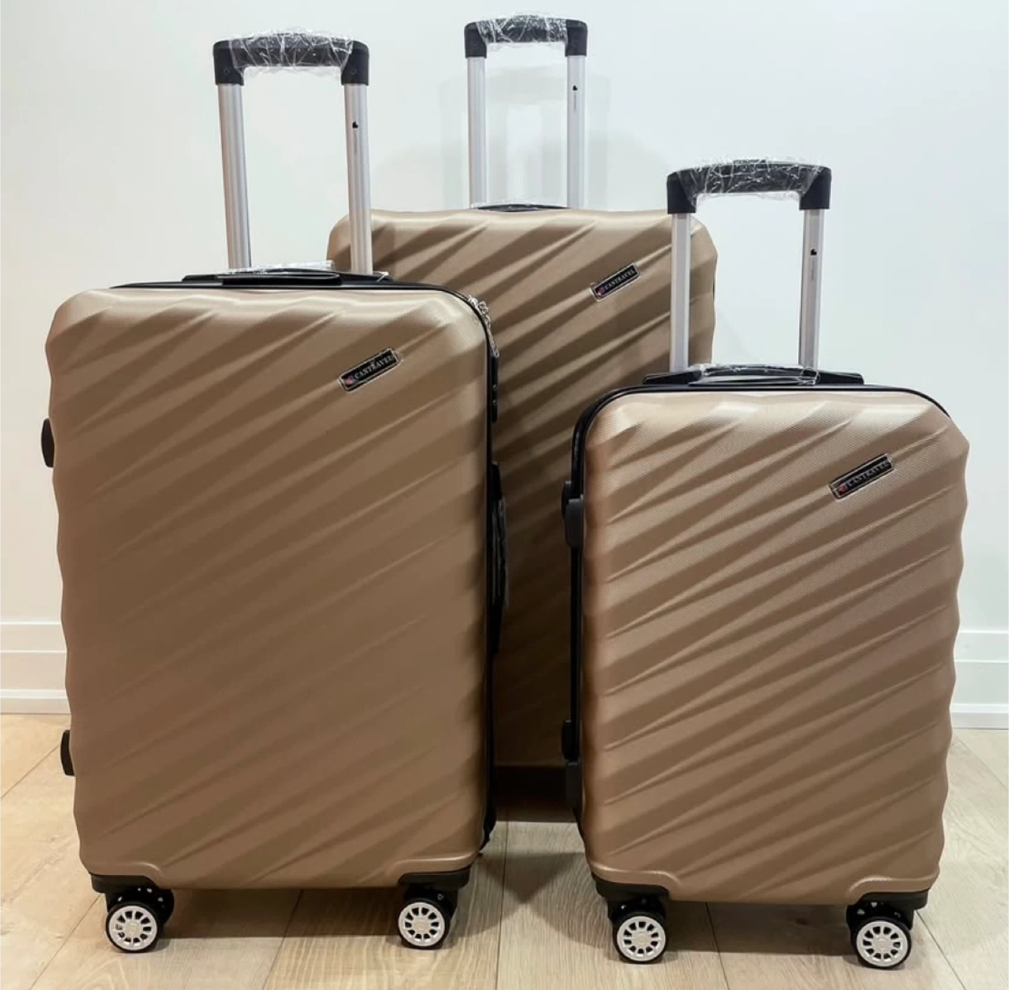 Brand New Gold Luggage Set - 3 Piece (20/24/28”)