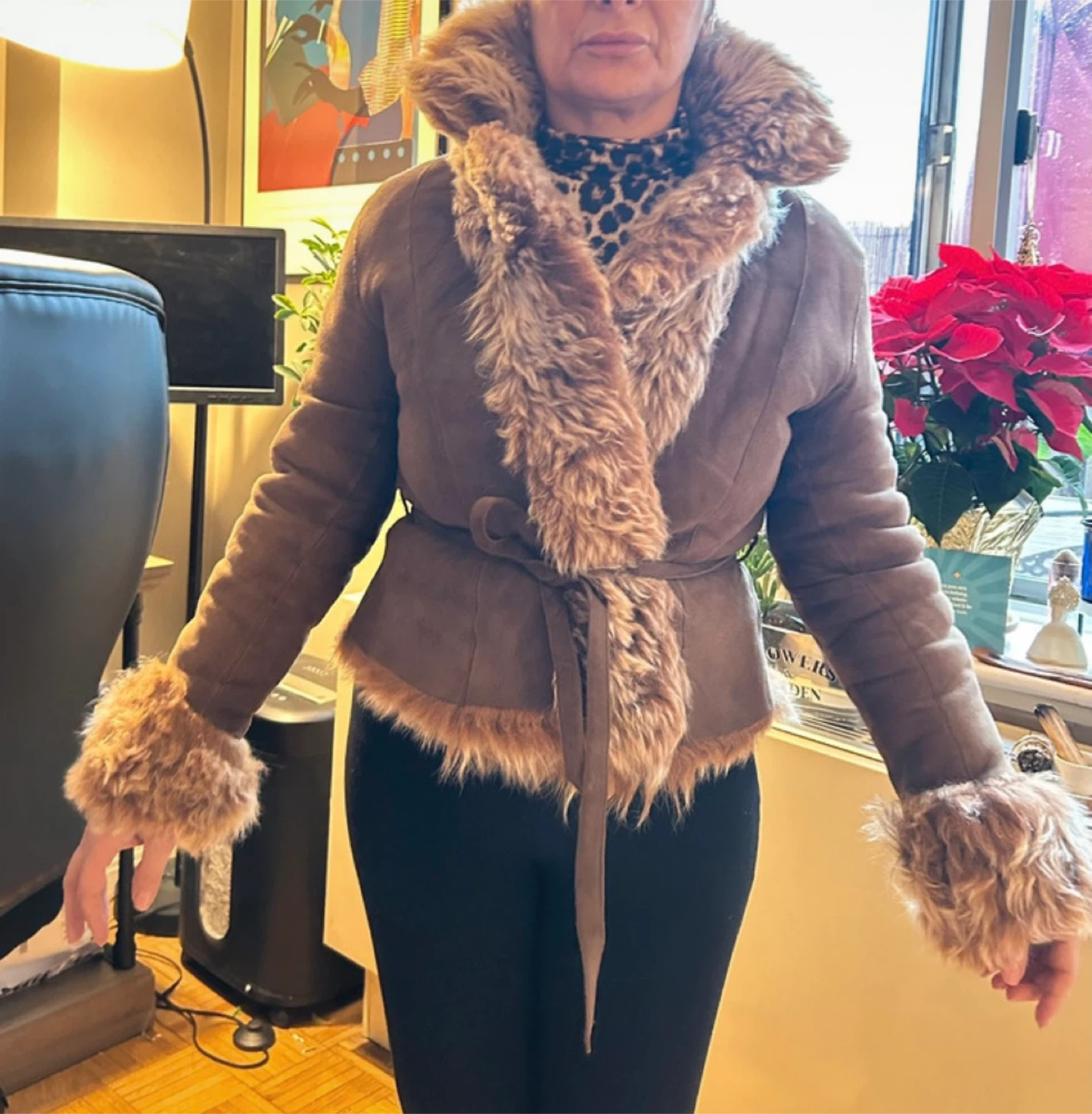Alvarez Yalls Brown Fur Jacket