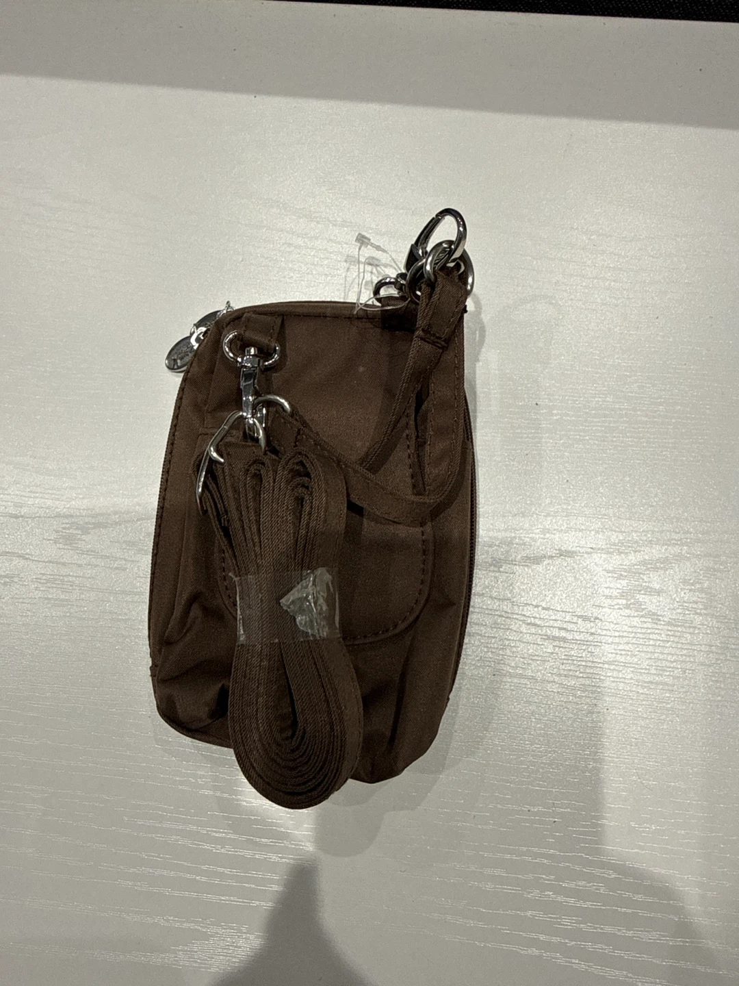 Charm14 Brown Crossbody Bag